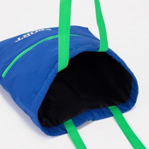 Сумка-рюкзак на шнурке, цвет синий