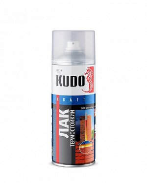 Kudo, Лак термостойкий универсальный для печей и каминов 520 мл, Кудо