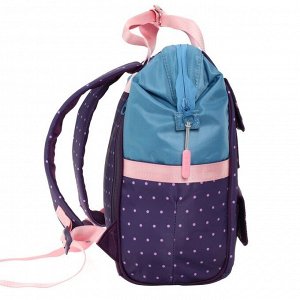 Сумка-рюкзак молодежная Across Merlin, 43 х 29 х 15 см, синий/розовый