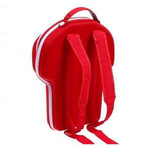 Рюкзак детский каркасный, 30 х 25 х 7 мм, "Футболка", красный/белый