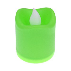 SVZ005-02 Светодиодная свеча, 4х3см, цвет зелёный
