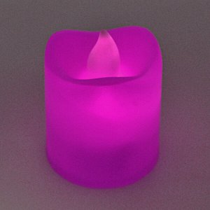 SVZ005-05 Светодиодная свеча, 4х3см, цвет фиолетовый