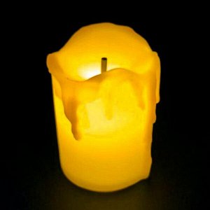SVZ006-04 Светодиодная свеча, 5х3,см, цвет кремовый