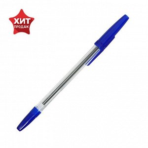Ручка шариковая "Стамм", "Офис", узел 0.7-1.0 мм, чернила синие, тонированный корпус, стержень 133-135 мм, микс