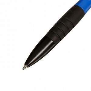 Calligrata Ручка шариковая, автоматическая, синий стержень &quot;Офис-стиль&quot;, с резиновым держателем, МИКС