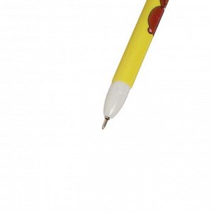 Ручка шариковая "Грибок" с рисунком, стережнь синий, линия 0.5 мм, корпус МИКС (штрихкод на штуке)