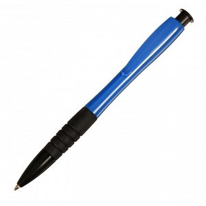 Calligrata Ручка шариковая, автоматическая, синий стержень &quot;Офис-стиль&quot;, с резиновым держателем, МИКС