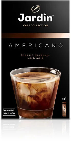 Кофейный напиток растворимый Jardin Американо 3 в 1, 15г х 8 шт