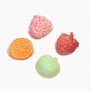 Минеральный камень Пижон для грызунов, фрукты, набор из 4 шт., 18 г