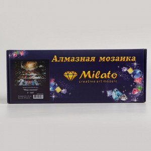 Алмазная мозаика «Мир знаний» 45 ? 35 см, 40 цв. + наклейка