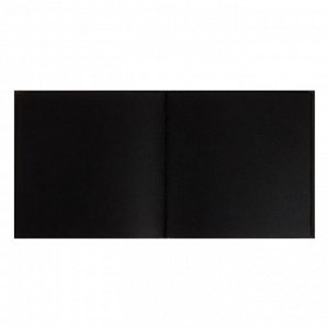 Скетчбук 160 х 160 мм, 40 листов "Киборг", твёрдая обложка, матовая ламинация, выборочный лак, блок чёрная бумага 120 г/м?