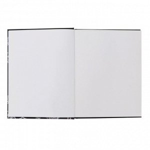 Скетчбук А5, 64 листа Black&White "Совы", твёрдая обложка, резинка, блок 100 г/м2