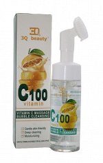 3Q BEAUTY, Пенка для умывания с щеточкой Vitamin C Massage Bubble, 150 мл