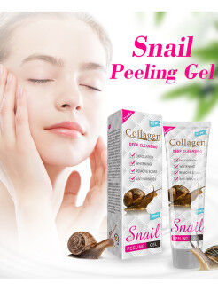 Pei Mei, Гель-пилинг для лица с Коллагеном и муцином Улитки Collagen Snail Peeling Gel, 100 мл