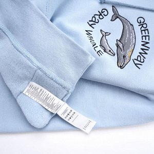 Толстовка с вышивкой «Greenway – Grey Whale» (L)