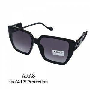 Очки солнцезащитные женские ARAS, черные, 8890 С1, арт. 129.055