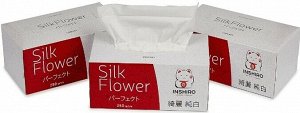 Салфетки в коробке "INSHIRO" SilkFlower 2-х. сл. белые (250 шт.) 1/3/48 SF382
