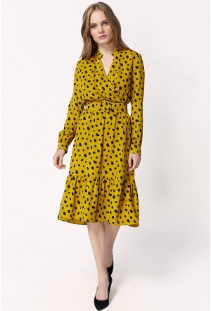 Платье Bazalini 4261 желтый горох