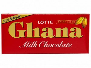 Шоколад ГАНА молочный, Lotte, 50гр.