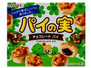 Печенье бисквитное Pie No Mi cо вкусом шоколада, Lotte, 73гр., 1/10/60