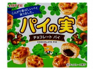 Печенье бисквитное Pie No Mi cо вкусом шоколада Lotte, 73г