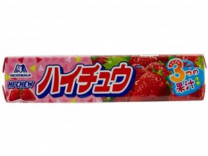 Конфеты жевательные Hi-Chew со вкусом клубники 12шт, Morinaga, 55,2г.