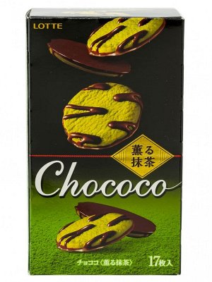 Печенье Чококо зелёный чай в шоколаде, Lotte, 99гр. 1/5/30