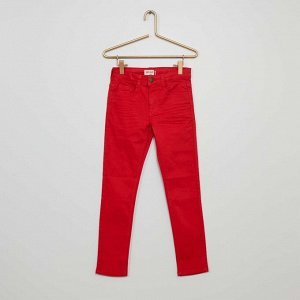 Облегающие брюки с пятью карманами - красный