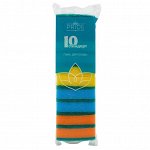Набор губок бытовых, 10 шт, 2,5 х 8 х 5 см, с чистящим слоем, поролон, СТАНДАРТ