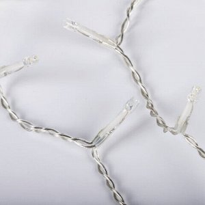 Электрогирлянда уличная ЗОЛОТАЯ СКАЗКА "Бахрома", 100 LED, 2х0,5 м, теплый белый, контроллер, 591299