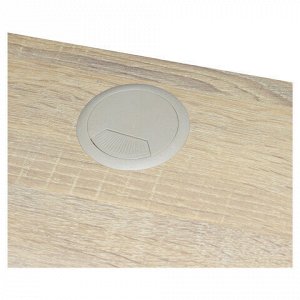 Стол на металлокаркасе BRABIX "LOFT CD-006",1200х500х730 мм,, 2 полки, цвет дуб натуральный, 641226