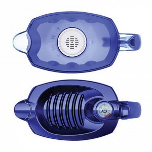 Кувшин-фильтр для очистки воды АКВАФОР "Престиж А5" модель Р80А5SM, 2,8 л, со сменной кассетой, синий, 211150