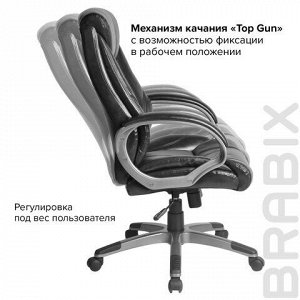 Кресло офисное BRABIX "Maestro EX-506", экокожа, черное, 530877