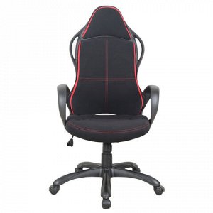 Кресло офисное BRABIX PREMIUM "Force EX-516", ткань, черное/вставки красные, 531571