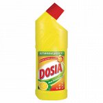 Чистящее средство 750 мл, DOSIA (Дося) &quot;Лимон&quot;, для сантехники, дезинфицирующий и отбеливающий эффект, гель