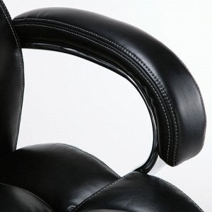 Кресло офисное BRABIX PREMIUM "Status HD-003", нагрузка до 250 кг, рециклированная кожа, хром, черное, 531821
