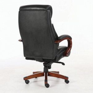 Кресло из натуральной кожи BRABIX PREMIUM "Infinity EX-707", дерево, черное, 531826