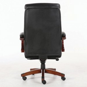 Кресло из натуральной кожи BRABIX PREMIUM "Infinity EX-707", дерево, черное, 531826