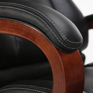 Кресло из натуральной кожи BRABIX PREMIUM "Infinity EX-707", дерево, черное, 531826