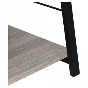 Стеллаж на металлокаркасе BRABIX "LOFT SH-003", 600х350х1500 мм, 5 полок, цвет дуб антик, 641235