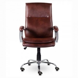 Кресло офисное BRABIX PREMIUM "Cuba EX-542", экокожа, коричневое, 532550