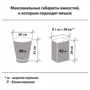 Мешки для мусора 60 л синие в рулоне 20 шт. особо прочные, ПВД 30 мкм, 60х70 см, LAIMA, 601382