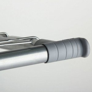 Вешалка настенная SHT-WH7, 297х705х407 мм, 5 крючков + 2 дополнительных крючка + полка, металл/пластик, хром лак