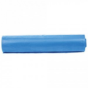 Лайма Мешки для мусора 120 л синие в рулоне 50 шт., ПНД 18 мкм, 70х110 см, LAIMA стандарт, 601797