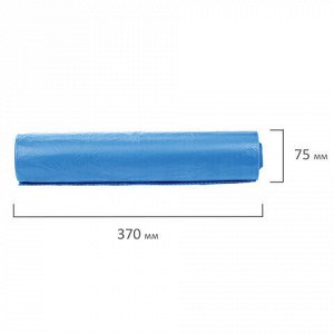 Мешки для мусора 120 л синие в рулоне 50 шт., ПНД 18 мкм, 70х110 см, LAIMA стандарт, 601797