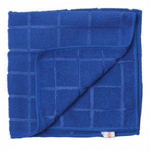 Салфетки из МИКРОФИБРЫ 25х25 см, КОМПЛЕКТ 4 шт. (2 стандарт, 2 клетка), 180 г/м2, ЛЮБАША, 603936