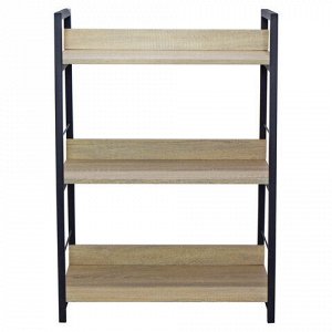 Стеллаж на металлокаркасе BRABIX "LOFT SH-002", 600х350х845 мм, цвет дуб натуральный, 641233