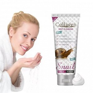 Pei Mei, Пенка для умывания с Коллагеном и муцином Улитки Collagen Snail Face Wash, 100 мл