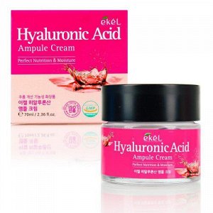 EKEL Ампульный крем с гиалуроновой кислотой, Hyaluronic Acid Ampule Cream 70 мл