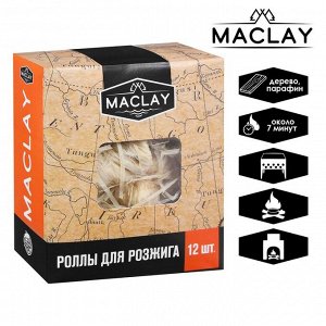 Poллы для poзжигa Maclay, 12 шт.